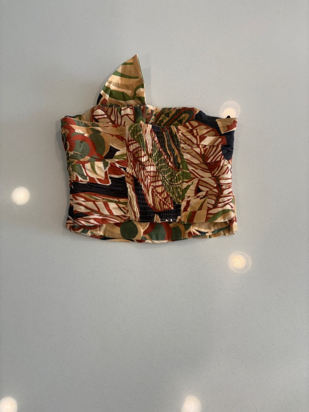 Zara Floral Print Crop Top in Multi-Color - Picture 2 of 7